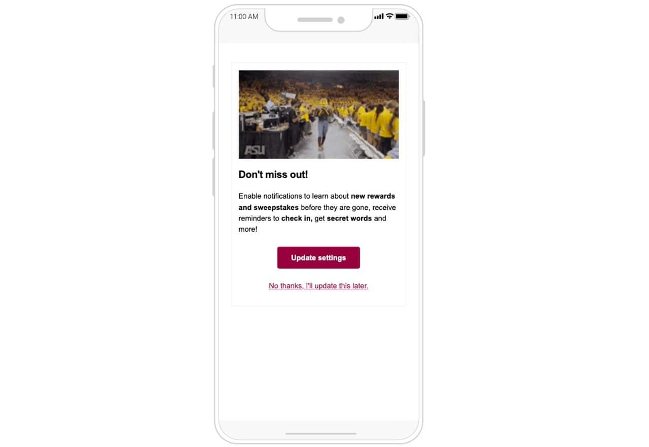 Push notification example