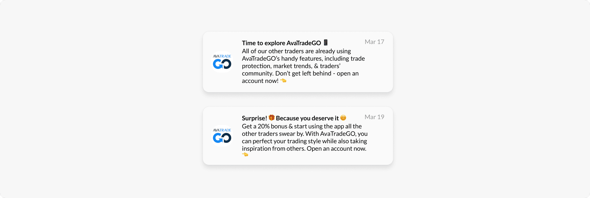 Converting push notifications example