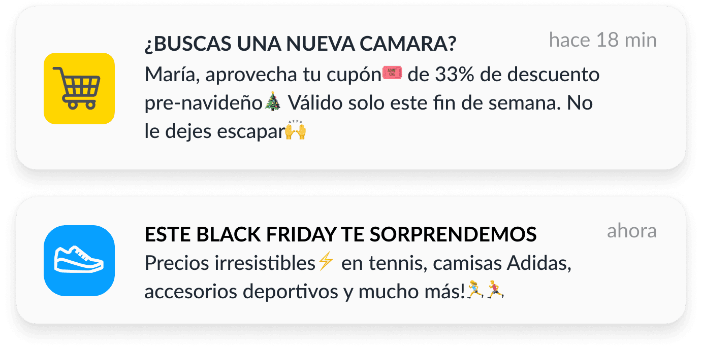Ventas ecommerce Black Friday Navidad