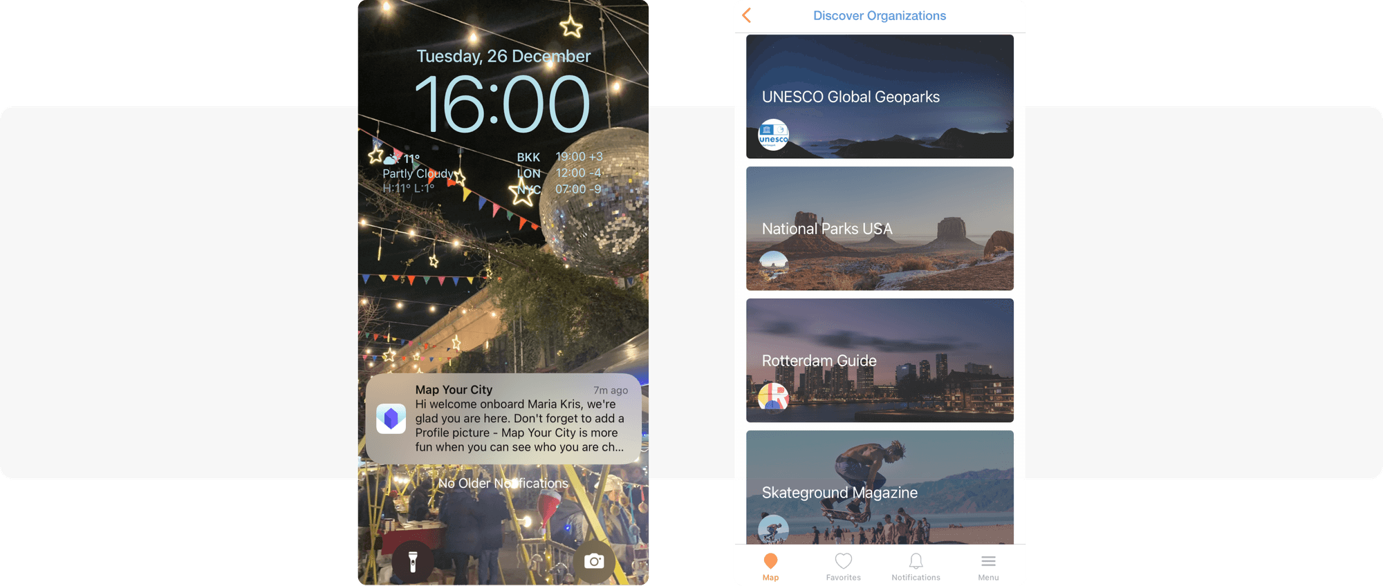Map your city personalized communications